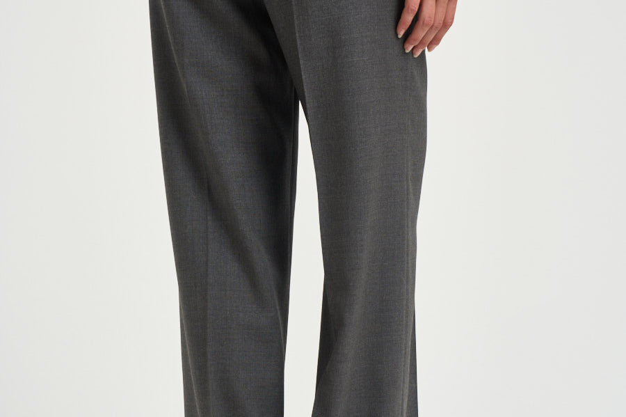 Pantalone donna gabardina in lana stretch grigio A04860A A3472A72 PESERICO 