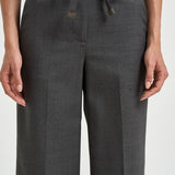 Pantalone donna gabardina in lana stretch grigio A04860A A3472A72 PESERICO 