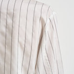 Camicia donna bianca gessata a righe grigie A06168D 05220972 PESERICO 