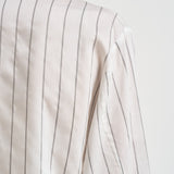 Camicia donna bianca gessata a righe grigie A06168D 05220972 PESERICO 