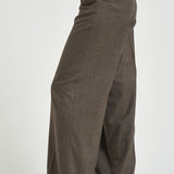 Pantalone donna palazzo marrone mèlange P04567 02666952 PESERICO 