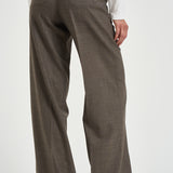 Pantalone donna palazzo marrone mèlange P04567 02666952 PESERICO 