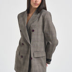 Blazer donna doppiopetto fantasia multicolor 105617 A3FF NEW GUINEACYZ PINKO 
