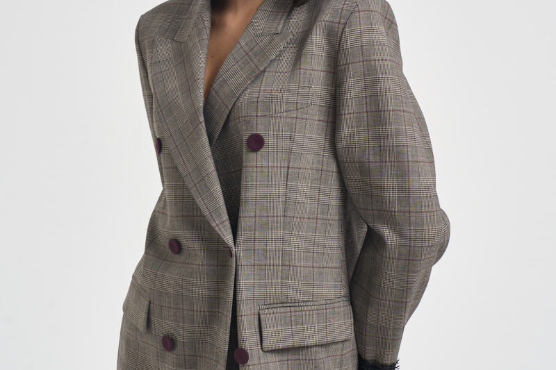 Blazer donna doppiopetto fantasia multicolor 105617 A3FF NEW GUINEACYZ PINKO 