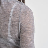 Maglia donna a collo alto e micro paillettes grigia 105821 A2PM MOSSI42 PINKO 