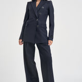 Blazer donna New Amalfi doppiopetto blu 107513 A3IF G03 PINKO 