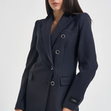 Blazer donna New Amalfi doppiopetto blu 107513 A3IF G03 PINKO 