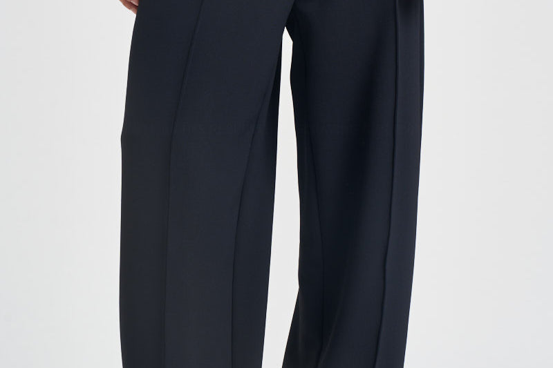 Pantaloni donna gamba larga blu navy BELCOLORE107889 A30PZ99 PINKO 