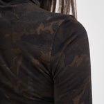 Maglia donna dolcevita camouflage marrone BRENDOLA107735 A3MTSD3 PINKO 
