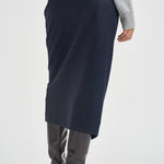 Gonna donna midi gessata blu navy CAPENA107706 A3MCEI1 PINKO 