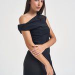 Abito donna mini in crêpe nero CARASINO107857 A30PZ99 PINKO 