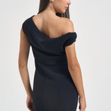 Abito donna mini in crêpe nero CARASINO107857 A30PZ99 PINKO 