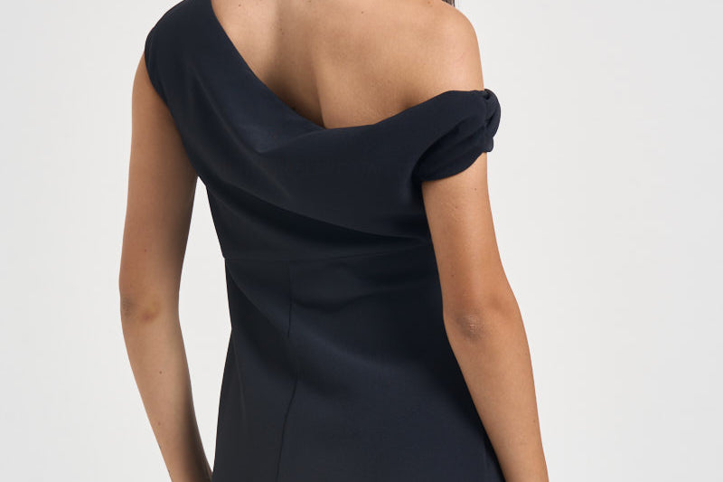 Abito donna mini in crêpe nero CARASINO107857 A30PZ99 PINKO 