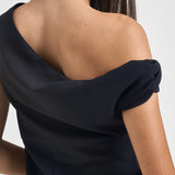 Abito donna mini in crêpe nero CARASINO107857 A30PZ99 PINKO 