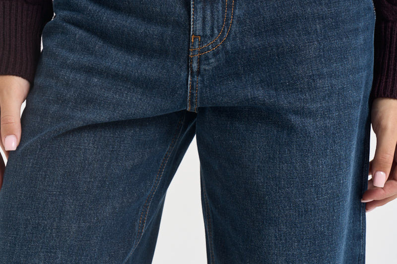 Jeans donna Carrot fit in denim blu ESTELLE103857 A3H5PJC PINKO 