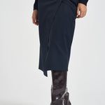 Gonna donna portafoglio midi blu navy MARZEMINO107713 A3MSG03 PINKO 