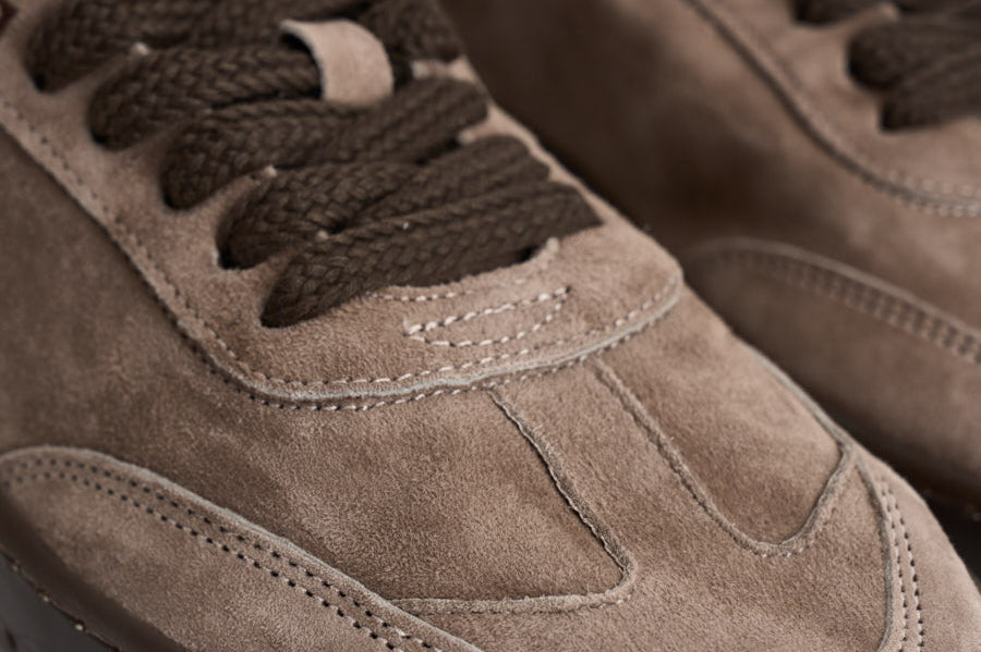 Sneakers uomo in suede taupe PH001 282TAUPE PIUMHA STUDIO 