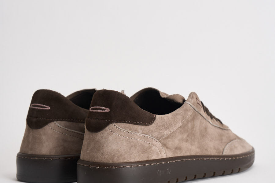 Sneakers uomo in suede taupe PH001 282TAUPE PIUMHA STUDIO 