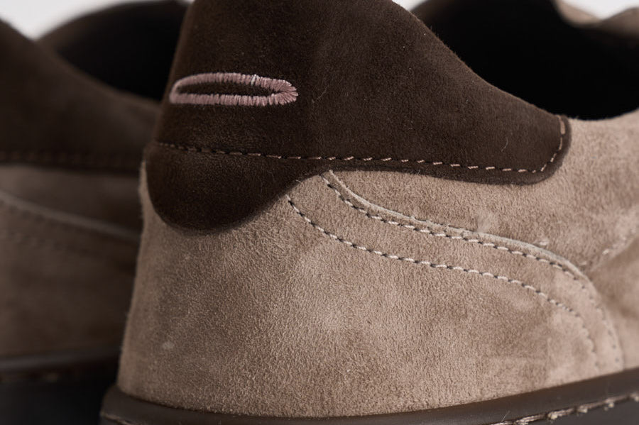Sneakers uomo in suede taupe PH001 282TAUPE PIUMHA STUDIO 