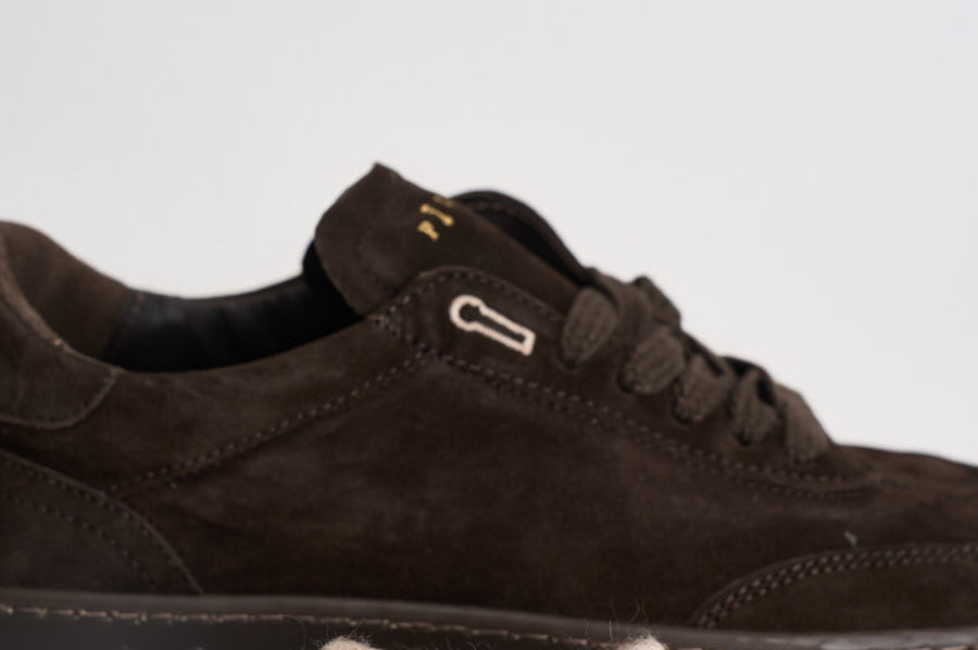 Sneakers uomo in suede marroni PH002 002LIGHTBROWN PIUMHA STUDIO 