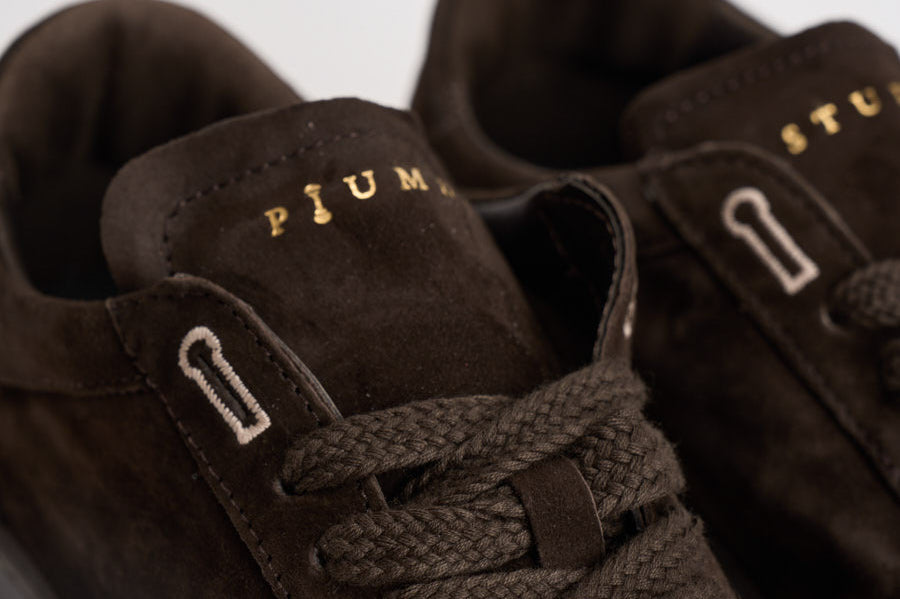 Sneakers uomo in suede marroni PH002 002LIGHTBROWN PIUMHA STUDIO 