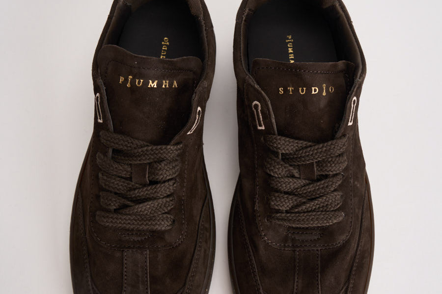 Sneakers uomo in suede marroni PH002 002LIGHTBROWN PIUMHA STUDIO 