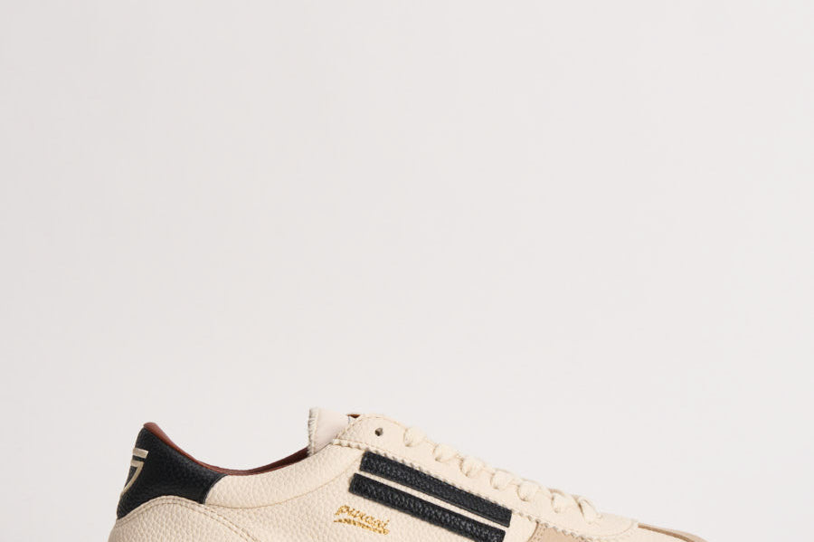 Sneakers uomo Vintage panna e nera PU101V 029 PURAAI 