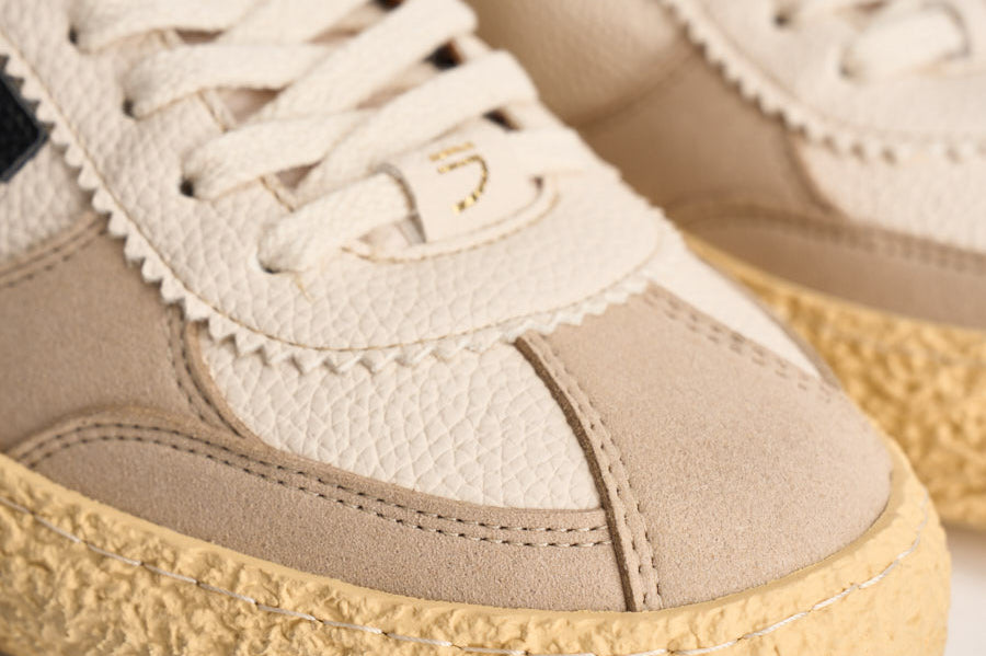 Sneakers uomo Vintage panna e nera PU101V 029 PURAAI 