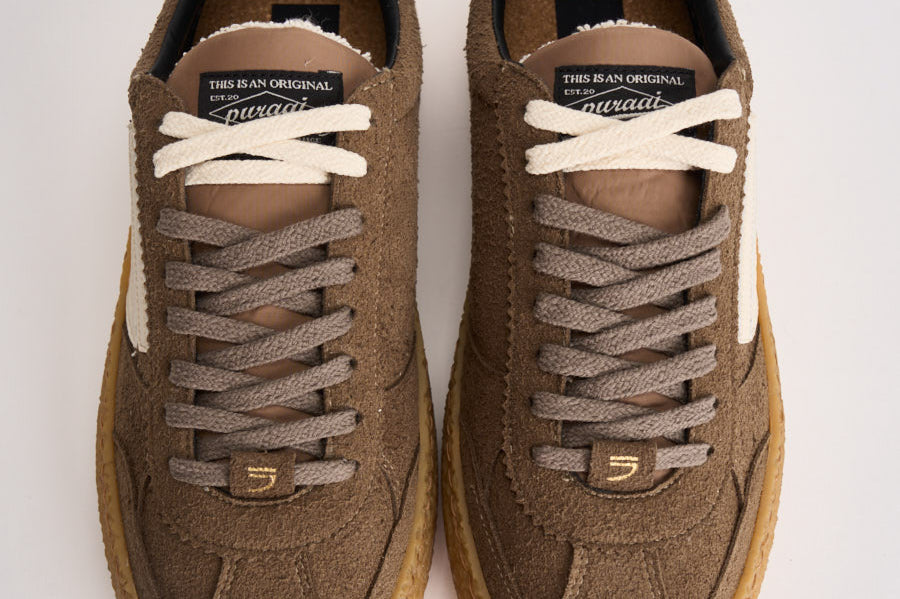 Sneakers uomo Vintage Vegan Leather tortora PU101V 071 PURAAI 