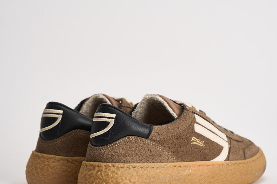 Sneakers uomo Vintage Vegan Leather tortora PU101V 071 PURAAI 