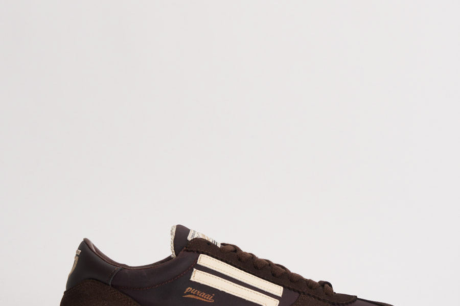 Sneakers uomo Vintage Vegan Leather marrone PU101V 074 PURAAI 