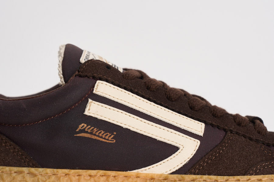Sneakers uomo Vintage Vegan Leather marrone PU101V 074 PURAAI 