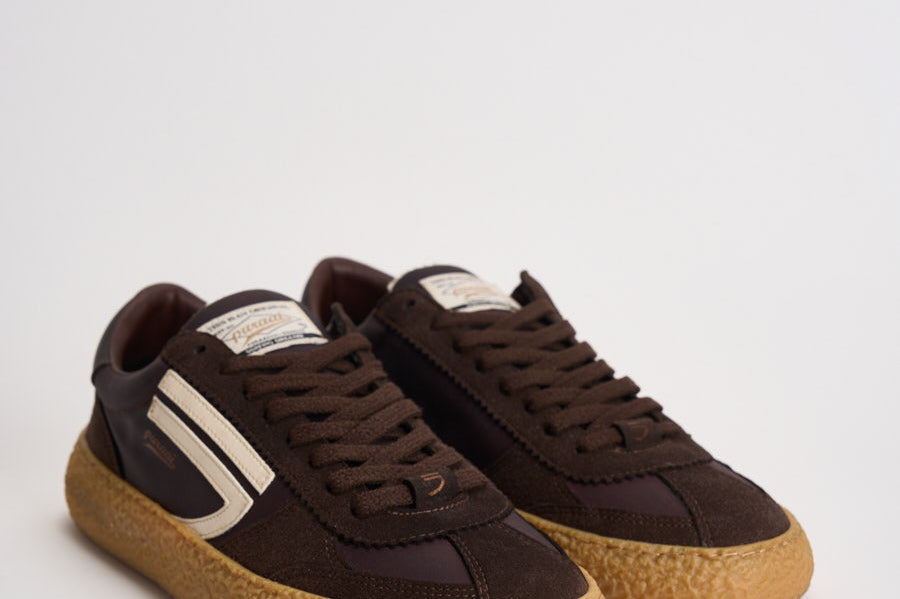 Sneakers uomo Vintage Vegan Leather marrone PU101V 074 PURAAI 