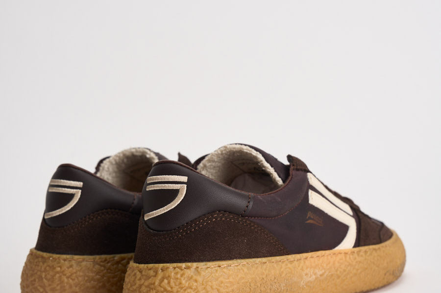 Sneakers uomo Vintage Vegan Leather marrone PU101V 074 PURAAI 