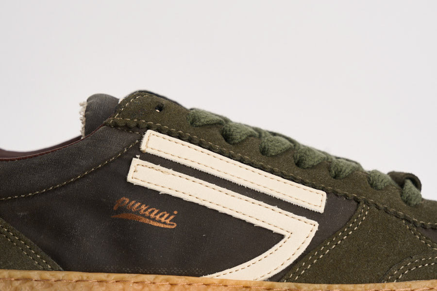 Sneakers uomo Vintage Vegan Leather verde PU101V 076 PURAAI 