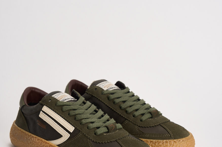Sneakers uomo Vintage Vegan Leather verde PU101V 076 PURAAI 