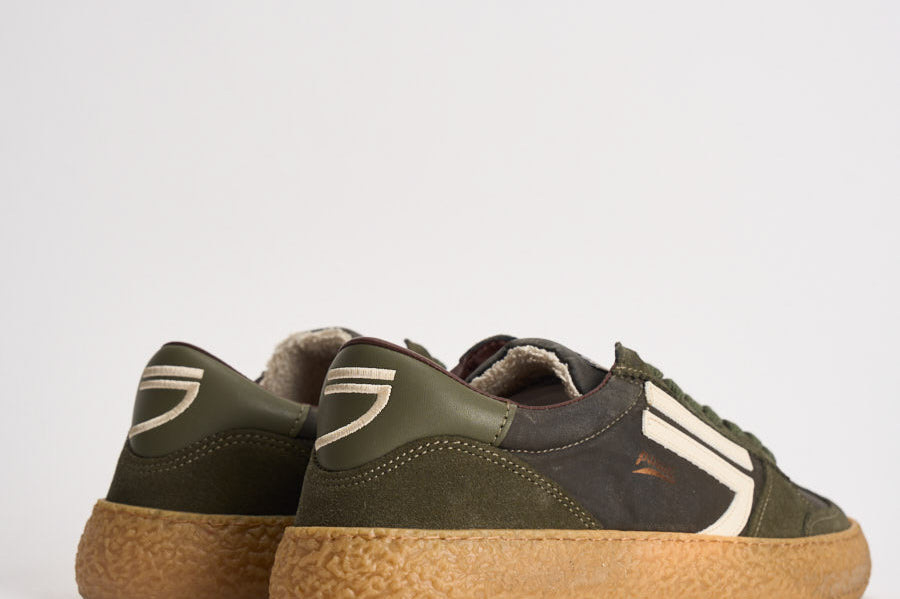 Sneakers uomo Vintage Vegan Leather verde PU101V 076 PURAAI 