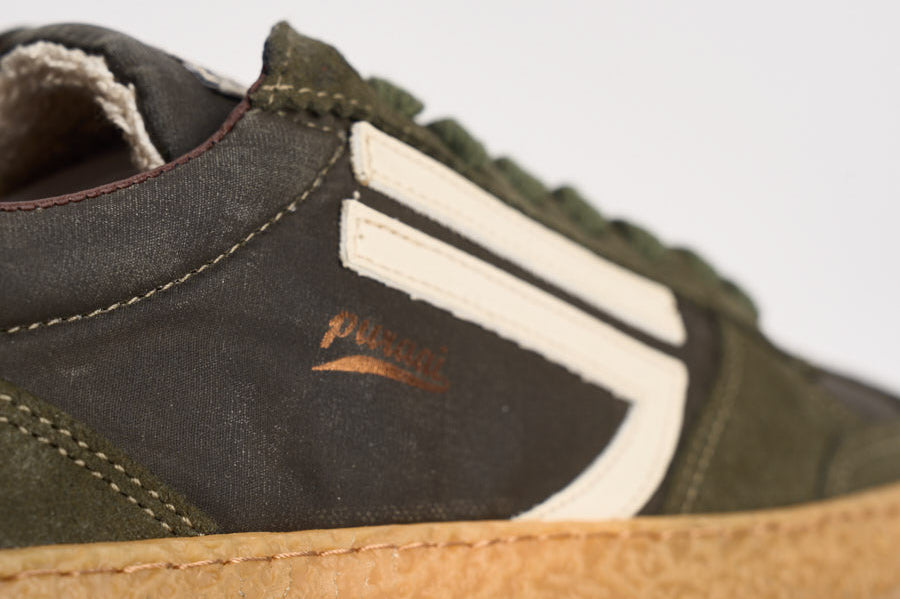 Sneakers uomo Vintage Vegan Leather verde PU101V 076 PURAAI 