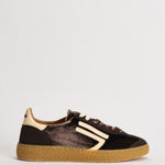 Sneakers donna Velvet marrone e giallo pastello PU601X 025 PURAAI 