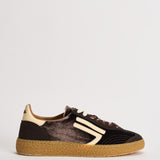 Sneakers donna Velvet marrone e giallo pastello PU601X 025 PURAAI 