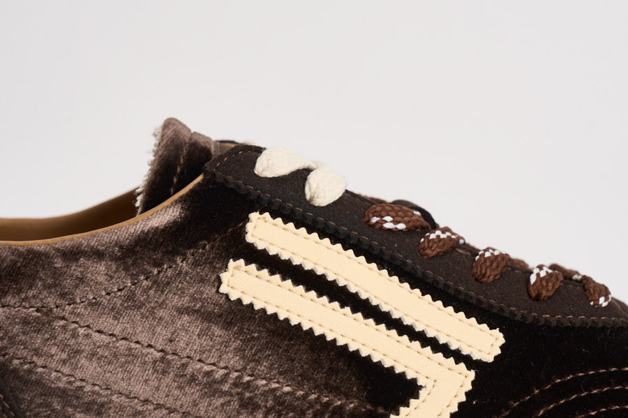 Sneakers donna Velvet marrone e giallo pastello PU601X 025 PURAAI 
