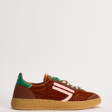 Sneakers donna Velvet marrone, rosa e verde PU601X 044 PURAAI 