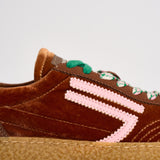 Sneakers donna Velvet marrone, rosa e verde PU601X 044 PURAAI 