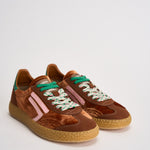 Sneakers donna Velvet marrone, rosa e verde PU601X 044 PURAAI 