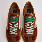 Sneakers donna Velvet marrone, rosa e verde PU601X 044 PURAAI 