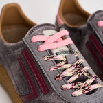 Sneakers donna Velvet grigie, rosa e bordeaux PU601X 060 PURAAI 