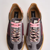 Sneakers donna Velvet grigie, rosa e bordeaux PU601X 060 PURAAI 