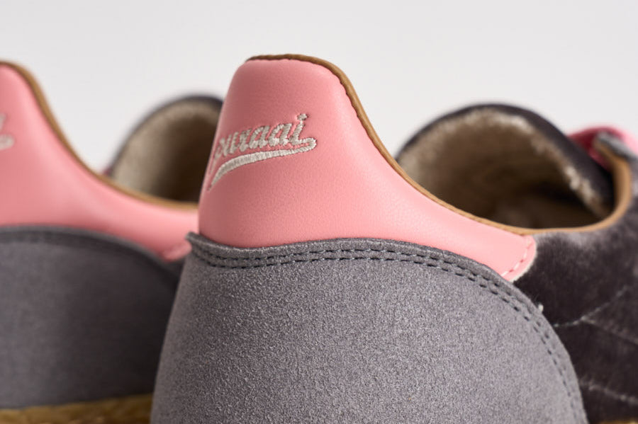 Sneakers donna Velvet grigie, rosa e bordeaux PU601X 060 PURAAI 
