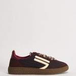 Sneakers donna marroni, bordeaux e panna PU601X 067 PURAAI 