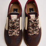 Sneakers donna marroni, bordeaux e panna PU601X 067 PURAAI 